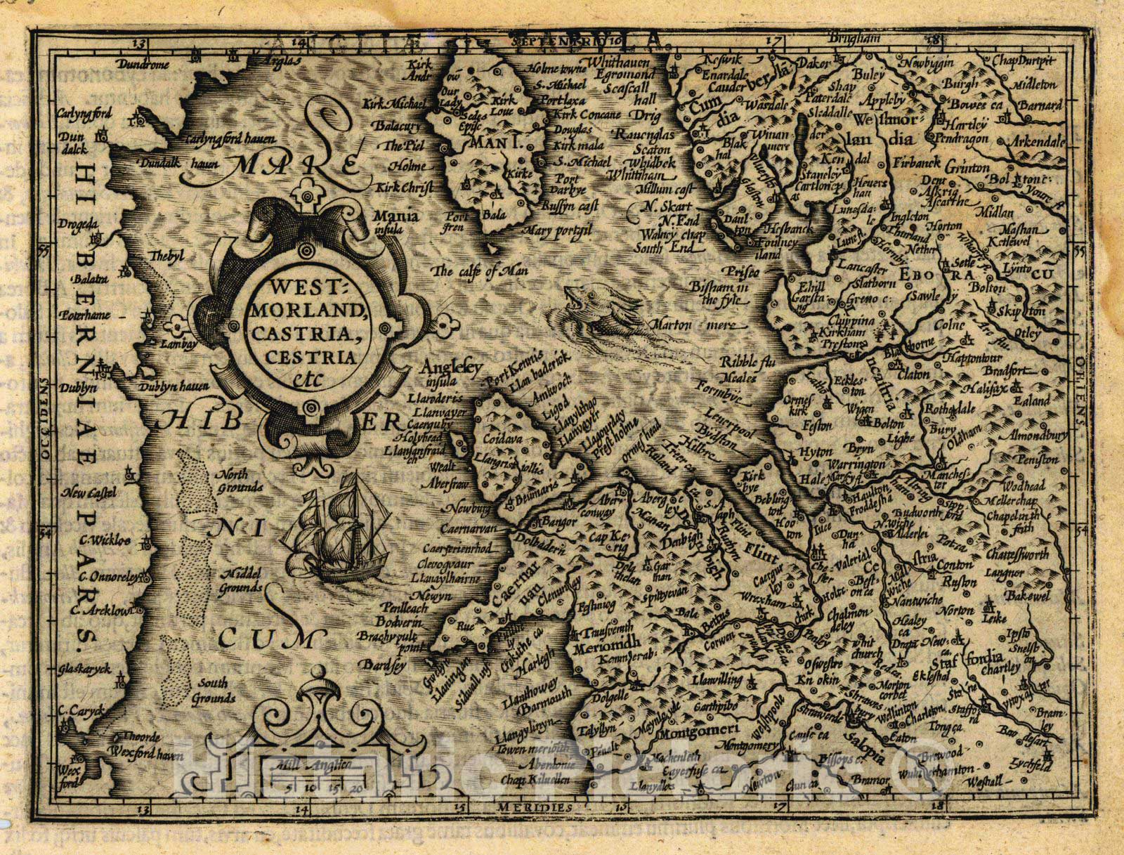 Historic Map : 1750 Accuratissima Angeliae, Scotiae, et Hiberniae : Vintage Wall Art