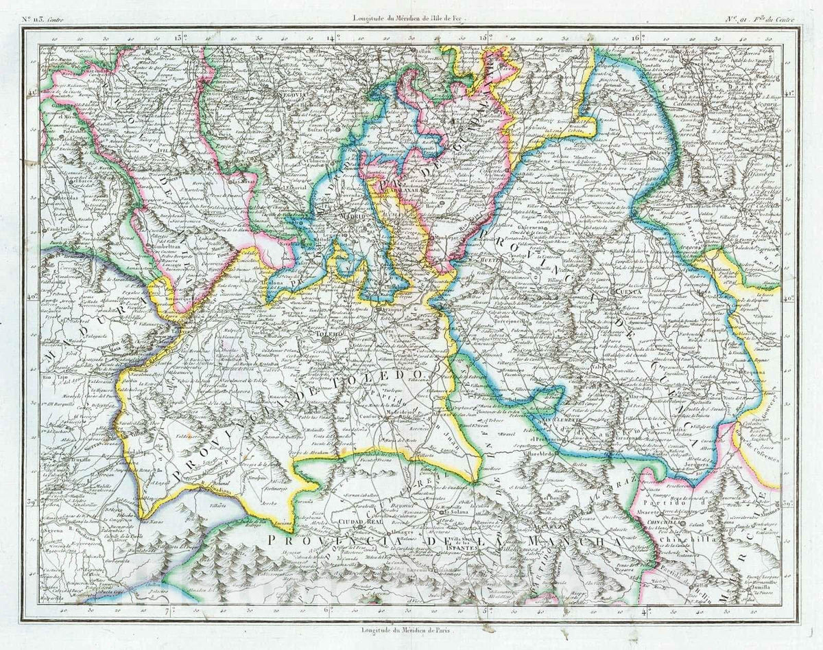 Historic Map : 1780 Spain : Vintage Wall Art