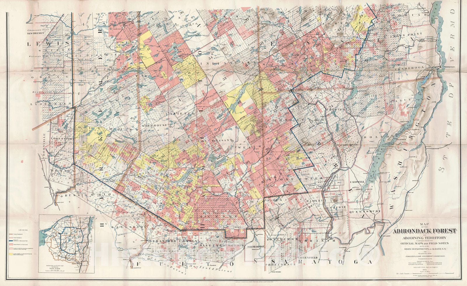 Historic Map : 1898 New York : Vintage Wall Art