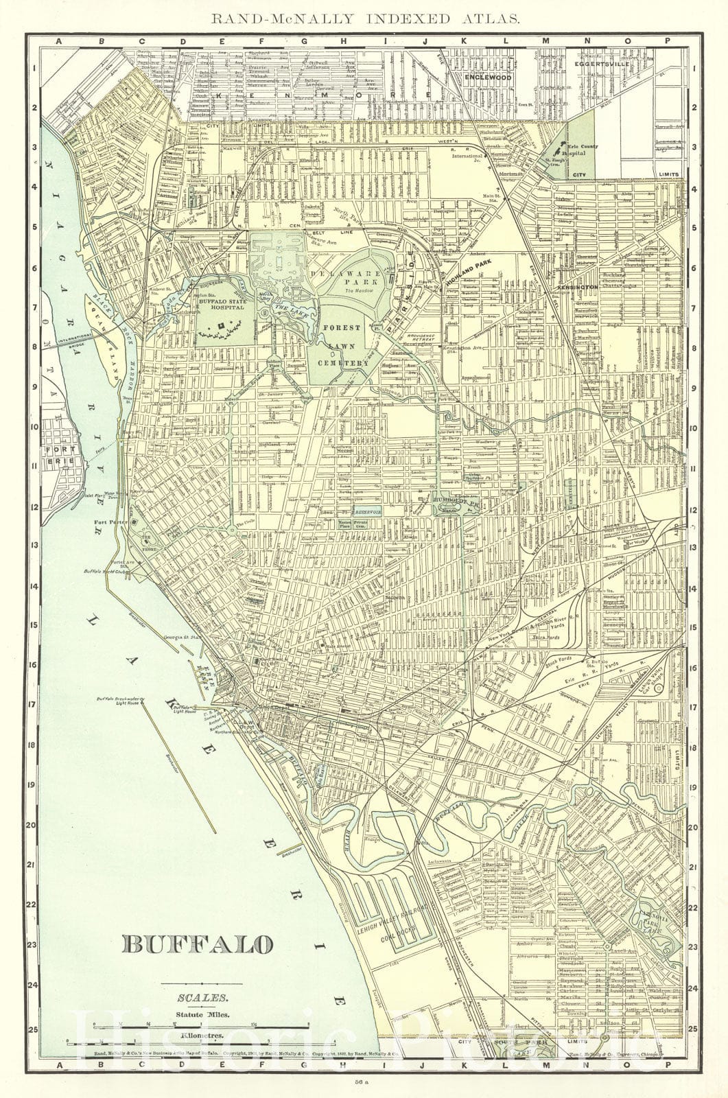 Historic Map : 1905 Buffalo : Vintage Wall Art