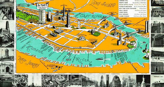 Historic Map : 1947 (New York City) : Vintage Wall Art