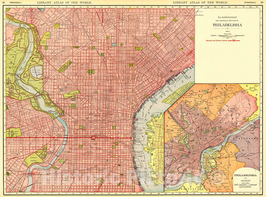 Historic Map : 1912 Philadelphia : Vintage Wall Art