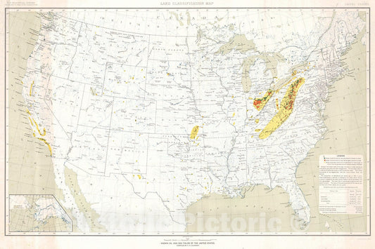 Historic Map : 1903 Known oil and gas fields of the United States : Vintage Wall Art