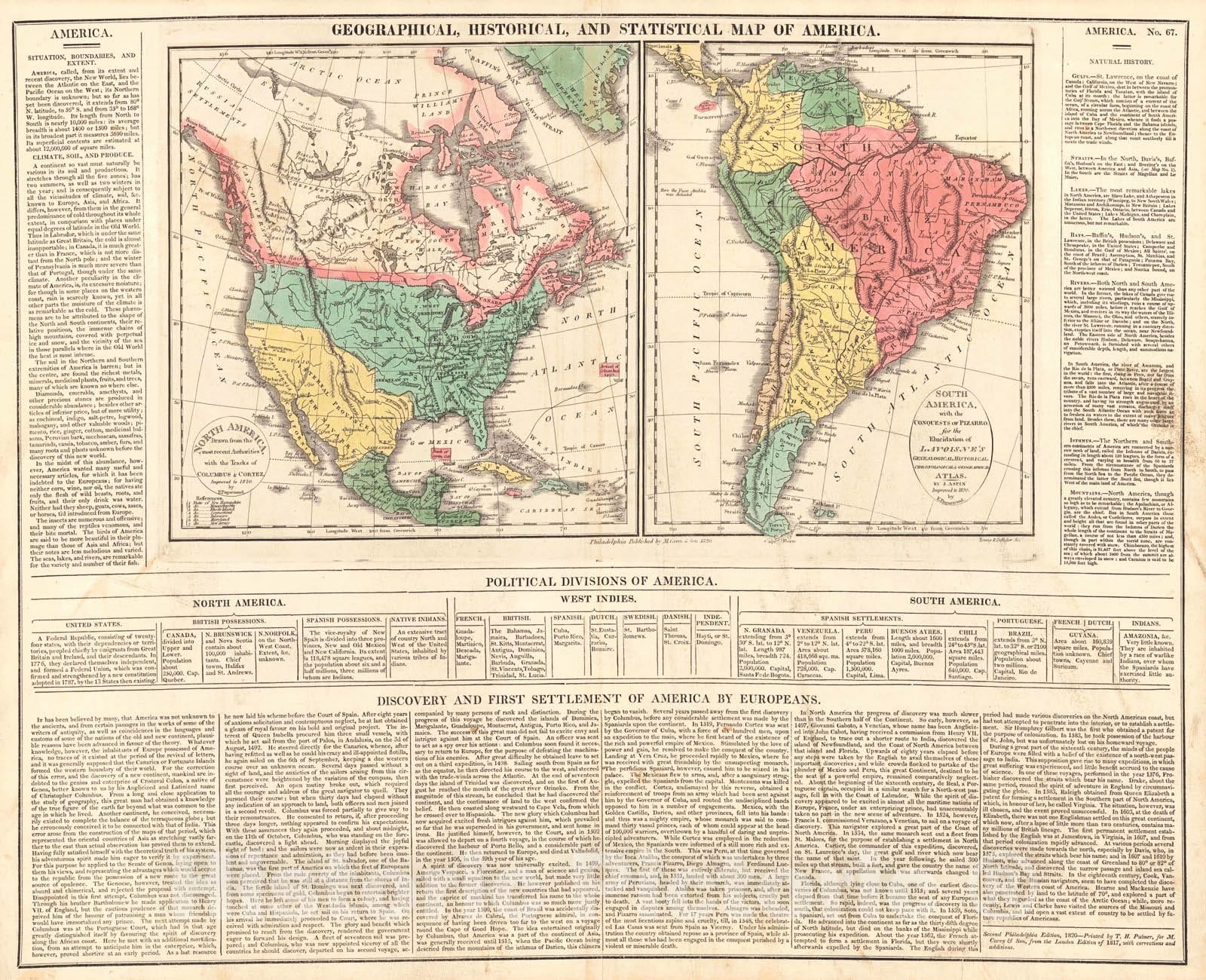 Historic Map : 1820 Geographical, Historical and Statistical Map of Alabama : Vintage Wall Art
