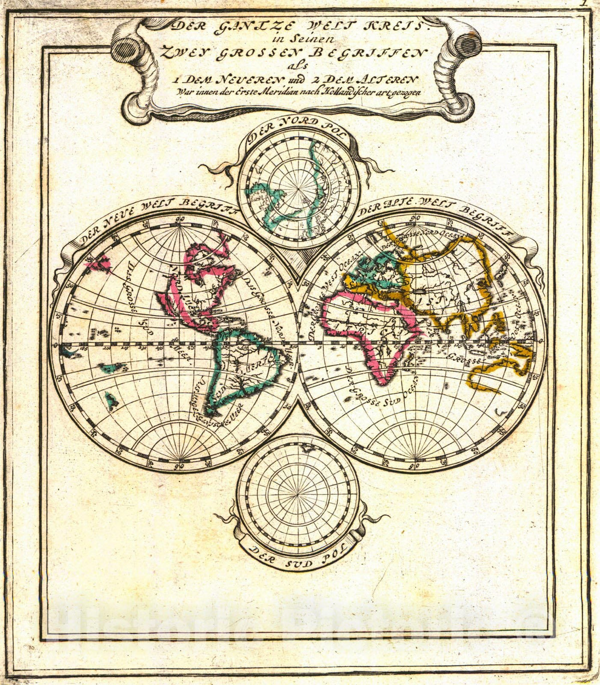 Historic Map : 1704 Der Gantze West Krets : Vintage Wall Art