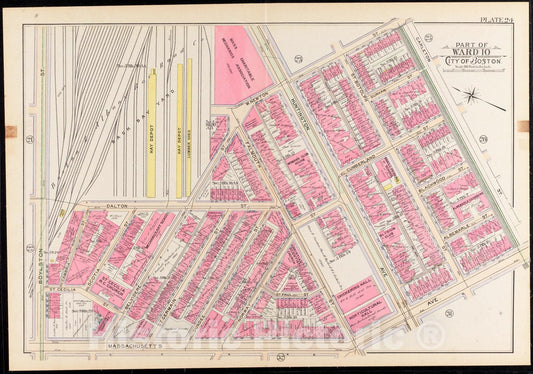 Historical Map, 1902 Atlas of the city of Boston, Boston proper and Back Bay : plate 24, Vintage Wall Art