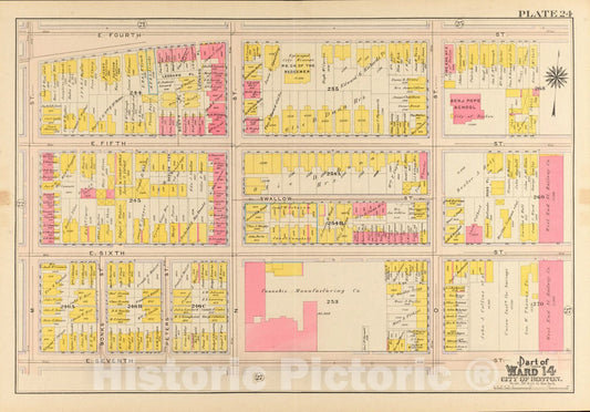 Historical Map, 1910 Atlas of the city of Boston, South Boston : plate 24, Vintage Wall Art
