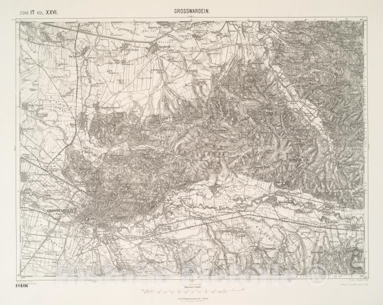 Historic 1911 Map - Grosswarden. - Vintage Wall Art
