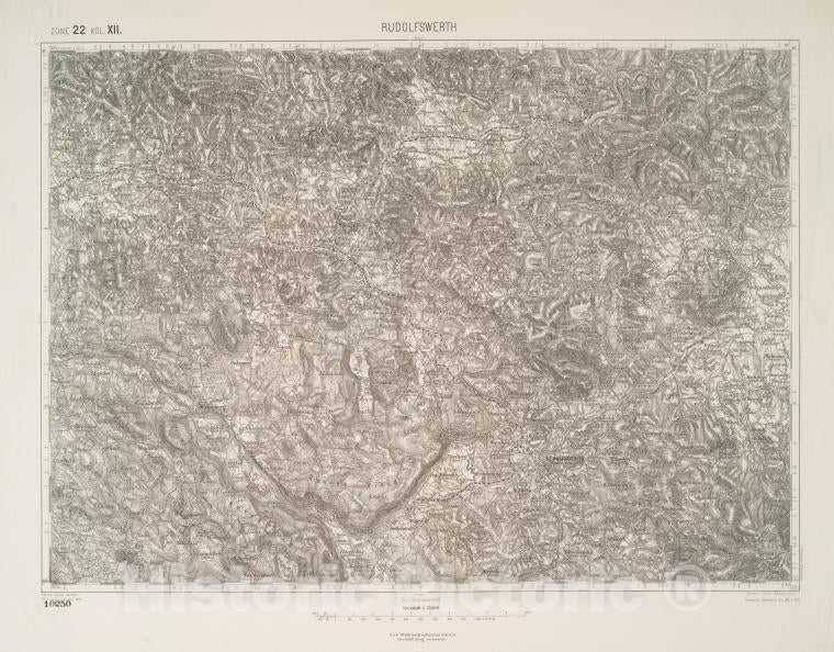 Historic 1912 Map - Rudolfswerth. - Vintage Wall Art