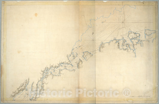 Historic Map - C1770 Long Island, New York, (N.Y.) New York Island & North River, East River, Hell Gate, Flushing Bay, Hampstead Bay, Oyster Bay, Huntington Bay, Vintage Wall Art