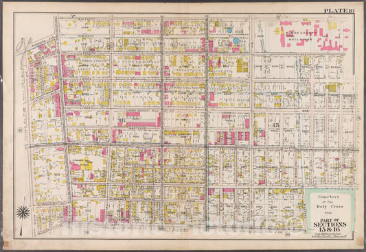 Historic 1907 Map - Plate 18: [Bounded By Winthrop Street, (Kings County Buildings) - Brooklyn (New York, N.Y.) - Vintage Wall Art