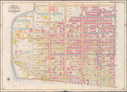 Historic Map - 1898 Brooklyn (New York, N.Y.) Plate No. 12: [Bounded By Third Street, Seventh Avenue, Prospect Avenue, Hamilton Avenue And Second Avenue.] - Vintage Wall Art