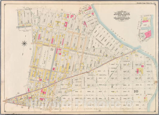 Historic Map - 1898 Brooklyn (New York, N.Y.),Meserole, (Newtown Creek) Bridgewater, Meeker, Gardner, Townsend, Scott, Division Place, Gardner, Amos, Kingsland Av - Vintage Wall Art