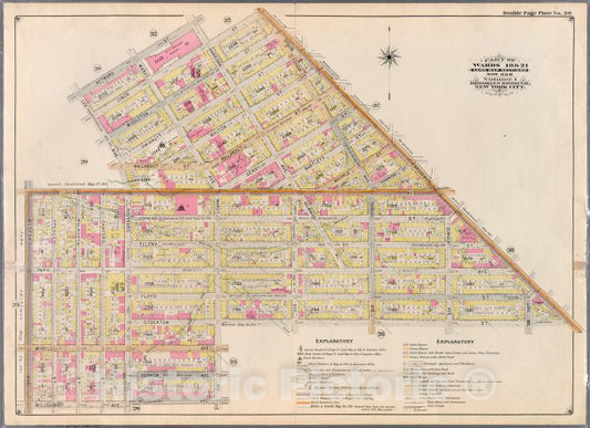 Historic Map - 1898 Brooklyn (New York, N.Y.), No. 30: [Heyward, Harrison, Lynch, Broadway, Ockton, Marcy, Willoughby, Bedford, Flushing And Lee .] - Vintage Wall Art