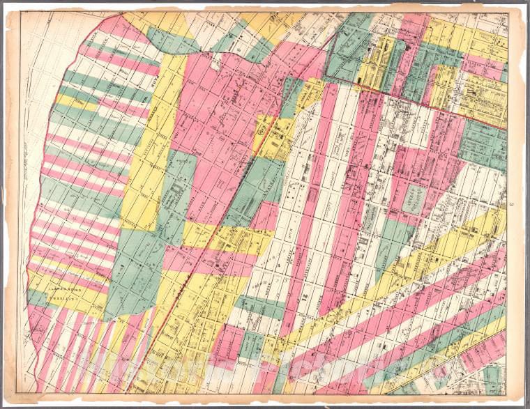 Historic Map - 1869 Brooklyn (New York, N.Y.)[Sheet 3: Map Encompassing Bedford Stuyvesant, Crown Heights And Weeksville.] - Vintage Wall Art