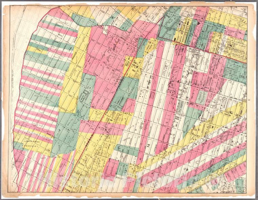 Historic Map - 1869 Brooklyn (New York, N.Y.)[Sheet 3: Map Encompassing Bedford Stuyvesant, Crown Heights And Weeksville.] - Vintage Wall Art