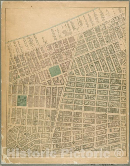Historic 1867 Map - Sheet 5:[Bounded By Morton Street, Washington Street, Leroy Stre - Atlases Of New York City - Vintage Wall Art