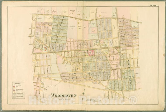Historic Map - 1891 Queens County, New York (N.Y.) Brooklyn And Jamaica Plank, Wyckoff, Liberty, Ruby, Jamaica South, Drew, Baltic, Forbell, Atlantic - Vintage Wall Art