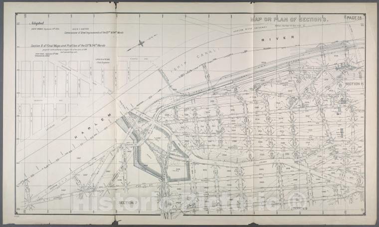 Historic Map - 1892 Bronx (New York, N.Y.), [E. 150Th Street, Cromwell Ave, E. 161St Street, Gerard Ave, E. 167Th Street, Boscobel Ave, Depot Place.] - Vintage Wall Art