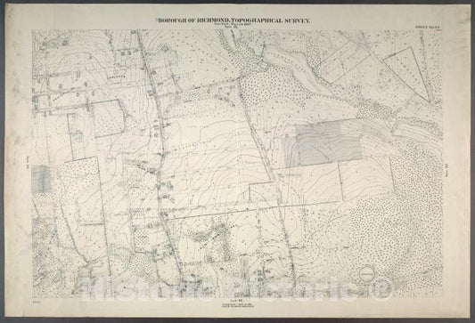 Historic Map - 1906 New York, N.Y. Richmond, Westerleigh Heights, Richmond Lake, Clove Lake, (Castleton Corners) Dongan, Manor, Drake, Utter And Potter - Vintage Wall Art
