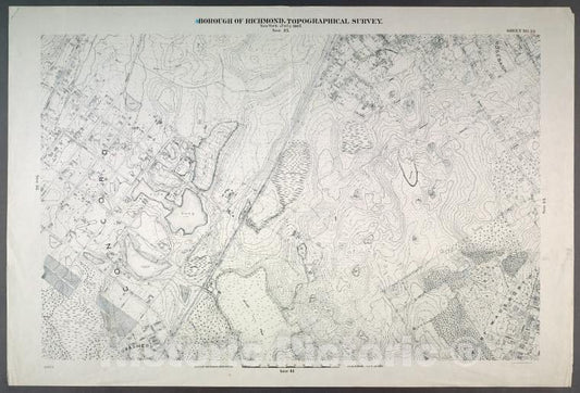 Historic Map - 1906 New York, N.Y. Richmond, Sheet No. 33. [Includes Concord, Grasmere, Fort Wadsworth And Rose Bank.] - Vintage Wall Art