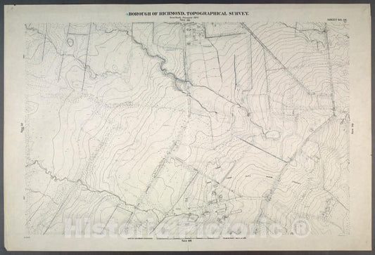 Historic Map - 1906 New York, N.Y. Richmond, Sheet No. 38. [Includes Port Richmond Road, Manor Road, Bradley Avenue And Gun Factory Road.] - Vintage Wall Art