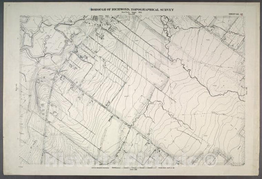 Historic Map - 1906 New York, N.Y. Richmond, Sheet No. 45. [Includes New Springville, Bridge Avenue, Old Stone Road And Richmond Road.] - Vintage Wall Art
