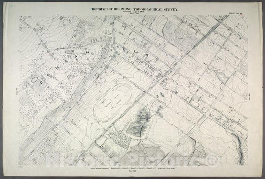 Historic Map - 1906 New York, N.Y. Richmond, Sheet No. 48. [Includes Dongan Hills, Southside Boulevard, Four Corners Road, Liberty Avenue And Cromwell Avenue.] - Vintage Wall Art