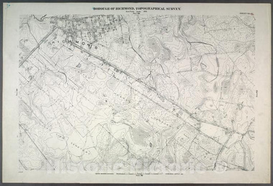 Historic Map - 1906 New York, N.Y. Richmond, Richmond, Garretson, Fresh Kills, Mc Kinley, Margaret, Laurel, Center And Court In (Richmond Town) Richmond. - Vintage Wall Art