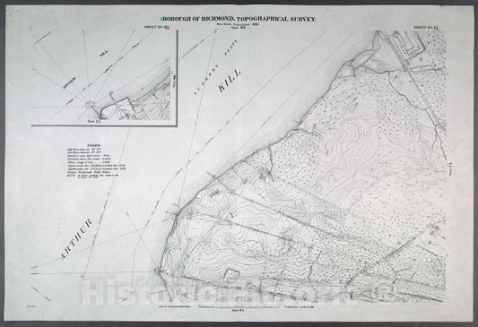 Historic Map - 1906 New York, N.Y. Richmond, [Sheet No. 65. Includesfresh Kills Road And (Port Mobil.)- Sheet No. 73. [Includes International Ultra Marine Works.] - Vintage Wall Art