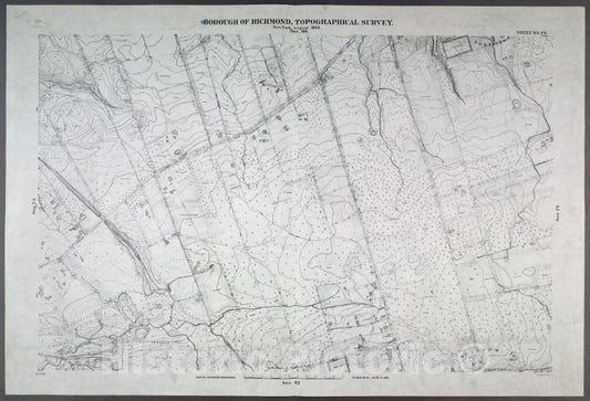Historic Map - 1906 New York, N.Y. Richmond, Sheet No. 74. [Includes Rossville, Fresh Kills Road, Winant Avenue, Pleasant Avenue And Guyon Avenue.] - Vintage Wall Art