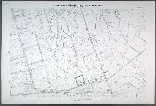 Historic Map - 1906 New York, N.Y. Richmond, (Rossville) Rossville, Huguenot, Ballard, Holcomb, (Everton) Elverton, Holcomb And Woodrow - Vintage Wall Art