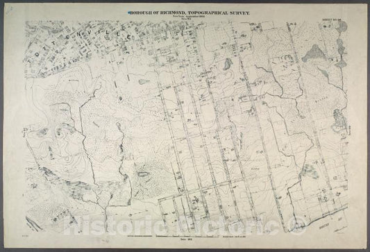 Historic Map - 1906 New York, N.Y. Richmond, [Satterlee, Clermont, Sprague, Loretto,Reet, Rockaway,Reet, Manhattan,Reet And Chelsea,Reet In Tottenville.] - Vintage Wall Art