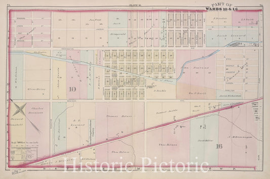 Historic 1876 Map - Plate Q - Albany (N.Y.City Atlas Of Albany, New York - Vintage Wall Art