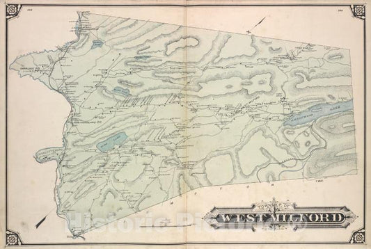 Historic Map - 1877 Passaic County, New Jersey (N.J.), Township Of West Milford [Township] - Vintage Wall Art