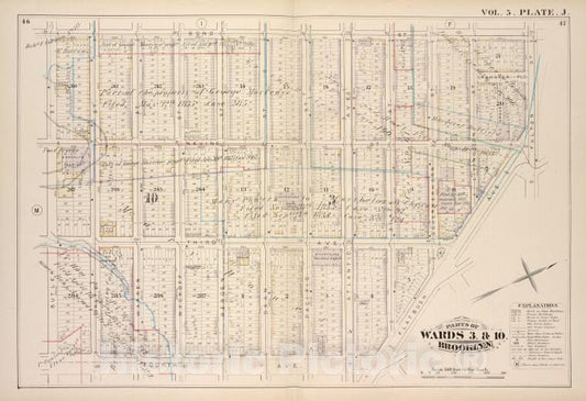 Historic Map - 1880 Brooklyn (New York, N.Y.), Bond St Fulton St Flatbush Ave, Fourth Ave, Butler St; - Vintage Wall Art