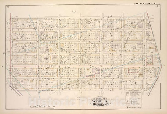 Historic Map - 1880 Brooklyn (New York, N.Y.), Ten Eyck St Old Bushwick Ave, Broadway, Boerum St Union Ave; - Vintage Wall Art