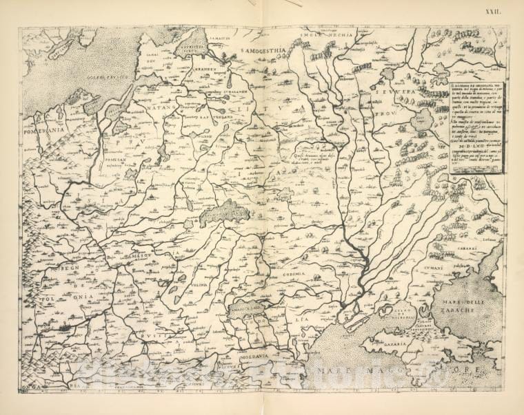 Historic 1899 Map - Karta Iugo-Zapadnoi Rossii Ia. Gastal'Do 1562G. Tekst Str.9 - Russia - Vintage Wall Art
