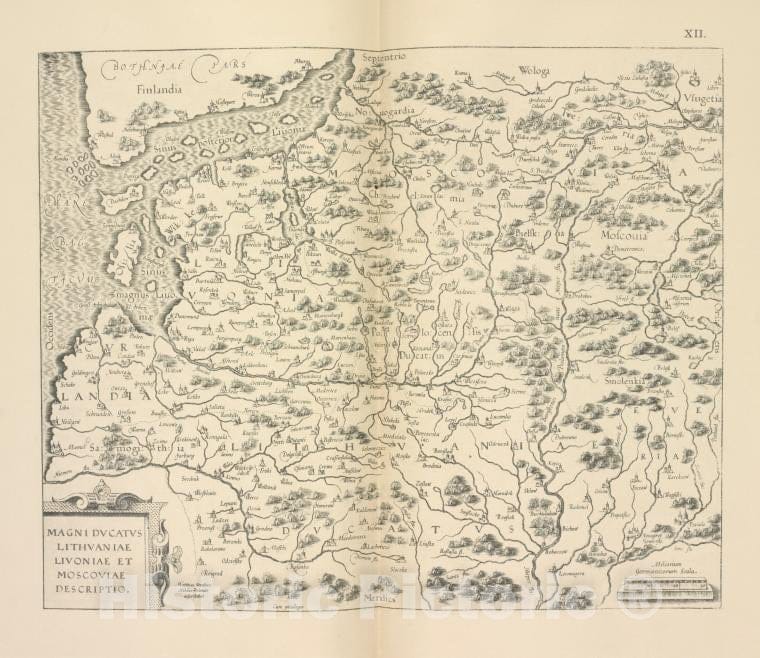 Historic 1899 Map - Karta Litvy M.Strubicha, Izd. V 1589G.Str.2 - Russia - Vintage Wall Art