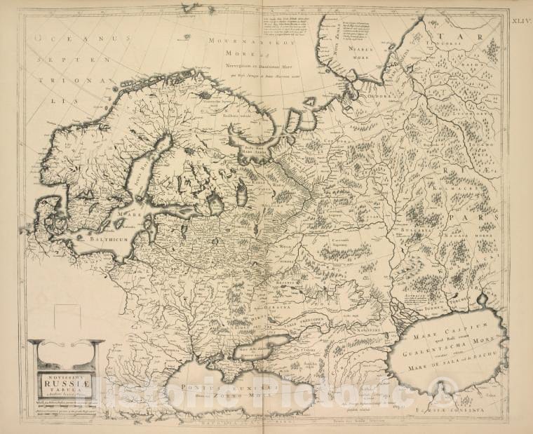 Historic 1899 Map - Karta Rossii I.Massy 1633G. Str.30 - Russia - Vintage Wall Art