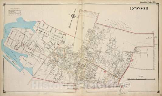 Historic Map - Inwood - Nassau County (N.Y.)- New York (State) - Nassau County - Vintage Wall Art