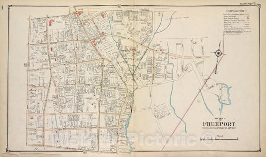 Historic Map - Section 4 Of Freeport - Nassau County (N.Y.)- New York (State) - Nassau County - Vintage Wall Art