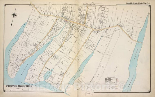 Historic 1915 Map - Centre Moriches - Suffolk County (N.Y.Atlas Of Suffolk County, Long Island, New York - Vintage Wall Art