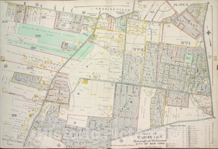 Historic 1907 Map - Plate 6, Part Of Wards 1 & 3: [Map Bound By Washington Ave, Rich - Vintage Wall Art