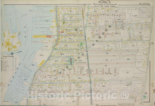 Historic 1907 Map - Plate 31, Part Of Ward 3: [Map Bound By Van Pelt Ave, Washington - Vintage Wall Art