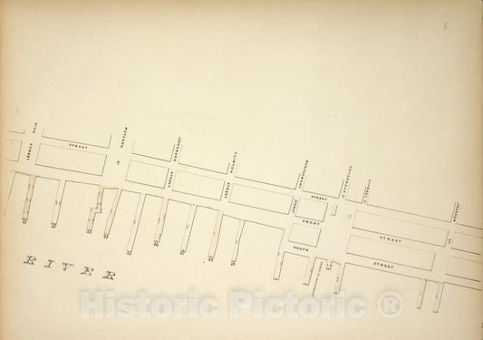 Historic Map - [Map Bounded By Water Street, Jackson Street, Pier- Line 41-49, Vintage Wall Art