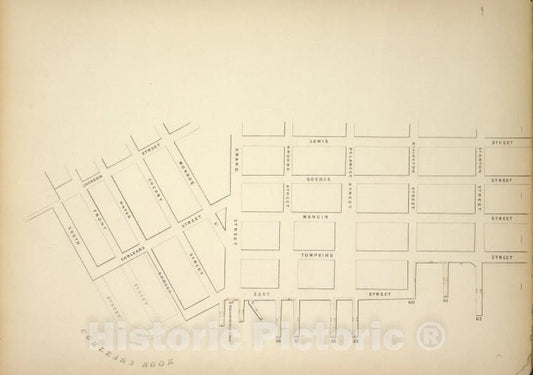 Historic Map - [Map Bounded By Jackson Street, Lewis Street, Stanton Street, Pi - Vintage Wall Art