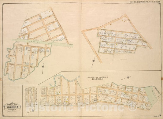 Historic Map - 1907 Queens, New York (N.Y.) Ward 4; Jamaica; [Broadway Turnpike, Vermont Way, Tennessee Way, Dakota Way, Oregon Way, Idaho, Wyoming, Virginia Way - Vintage Wall Art
