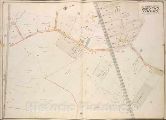 Historic Map - 1908 Queens (New York, N.Y.), Trains Meadow Road, Old Bowery Road, Jackson Ave; Including 26Th St 25Th St 24Th St 23Rd St 22Nd St 21St St Haye - Vintage Wall Art
