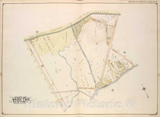 Historic Map - 1908 Queens (New York, N.Y.), Newtown Ave, Covert Ave. (Betts Ave.), Old Brook School Road, Maurice Ave; Including Astoria Ave, Maspeth Ave, Road - Vintage Wall Art